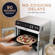 Ninja French Door 8-in-1 Countertop Oven, with Smart Surroundair Technology and Air Fry Function, Dishwasher Safe, 6 Pieces, FO100 Silver