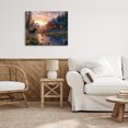 thumbnail image 3 of Stupell Industries Farmhouse Cozy Cabin Moose Visit Canvas Art, 20 x 16, by Jim Baldwin, 3 of 7