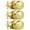 Polished Brass-3-Passage, variant on Passage Doorknob Oil Rubbed Bronze 2 Pack Interior Round Rosette Classic Colonial