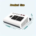 thumbnail image 3 of SUTENGDA Pure Sine Wave Inverter  Car Power Inverter 12V To 110V AC Converter For RV  Truck  Solar  Outdoor With Dual AC And Socket  5V 2.1A USB  Surge  Hardwire Port  Remote Controller, 3 of 6