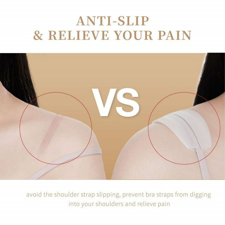 6 Pair Silicone Bra Strap Cushions Holder Non-Slip Pliable Shoulder  Protectors Pads Ease Shoulder Discomfort