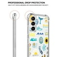 thumbnail image 3 of Good Vibes Clear Case for Samsung Galaxy S21,Aesthetic Art Design Case for Men Women,Unique Trendy Transparent TPU Bumper Case Cover, 3 of 5