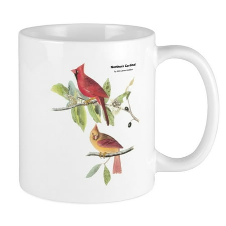 

CafePress - Audubon Northern Cardinal Bird Mug - Ceramic Coffee Tea Novelty Mug Cup 11 oz