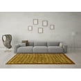 thumbnail image 3 of Ahgly Company Indoor Square Persian Yellow Traditional Area Rugs, 5' Square, 3 of 4