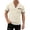 A-Khaki172, variant on JAJAHO Mens V Neck T-Shirt Casual Stretch Solid Color Short Sleeve Pocket Tees Textured Shirts Versatile Tops