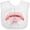 AA-White, variant on Inktastic Paris Oo-la-la with Eiffel Tower and Flowers in Pink Heart Boys or Girls Baby Bib