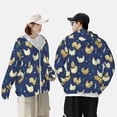 thumbnail image 4 of Balery Funny Chicken Sudadera ligera de manga larga con capucha y protección solar UPF 50+ para hombre y mujer, ideal para pesca y running-Large, 4 of 7