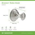 thumbnail image 5 of Symmons 583RHMB Braston Single Robe Hook - Black, 5 of 7