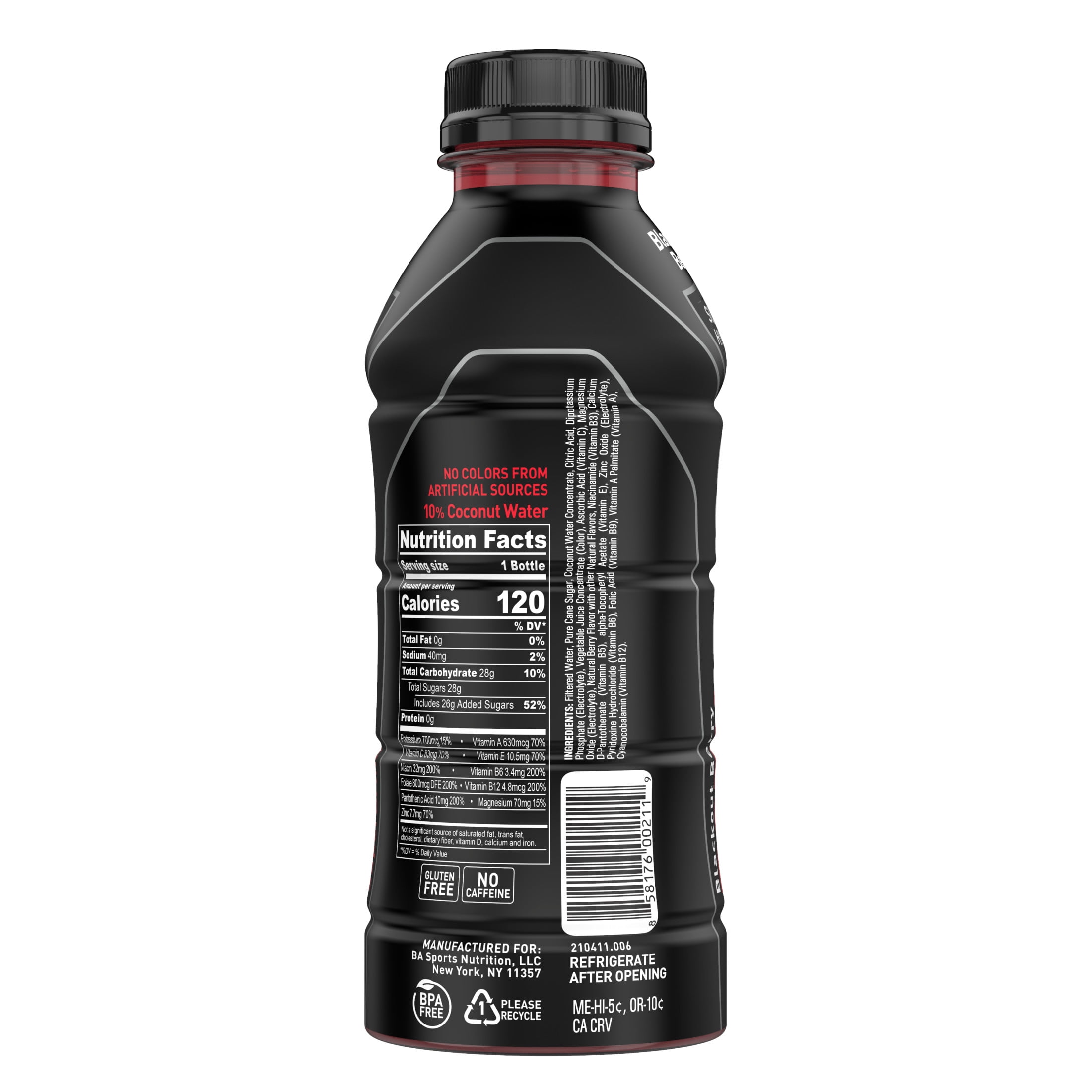 Bodyarmor Sports Drink Blackout Berry 16 Fl Oz 12 Count Walmart Com Walmart Com