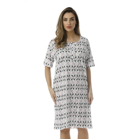 Just Love Short Sleeve Nightgown Sleep Dress for (Best Gowns For Pear Shaped)