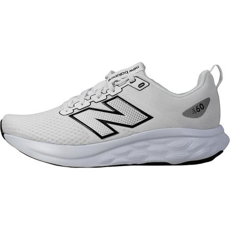 New Balance Men's 460 V4 Running Shoe, White/Ice Blue/Black, 8 W