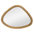 thumbnail image 2 of Mirrorize Canada 30x38 Brown Rattan Irregular Mirror, 2 of 5