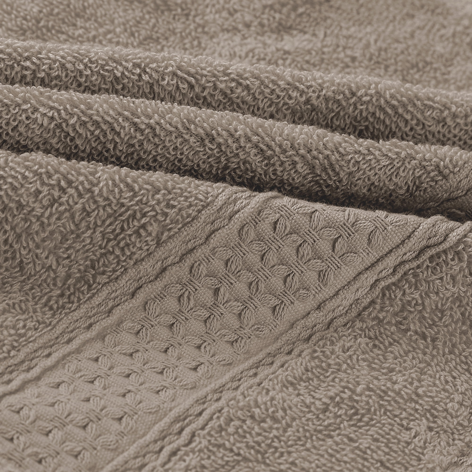 Unique Bargains 13"x13" Absorbent Cotton Dish Kitchen Plain Towels Brown