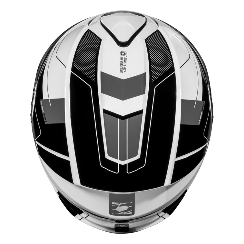 Castle CX935 Raid Modular Motorcycle Helmet White/Black 3XL