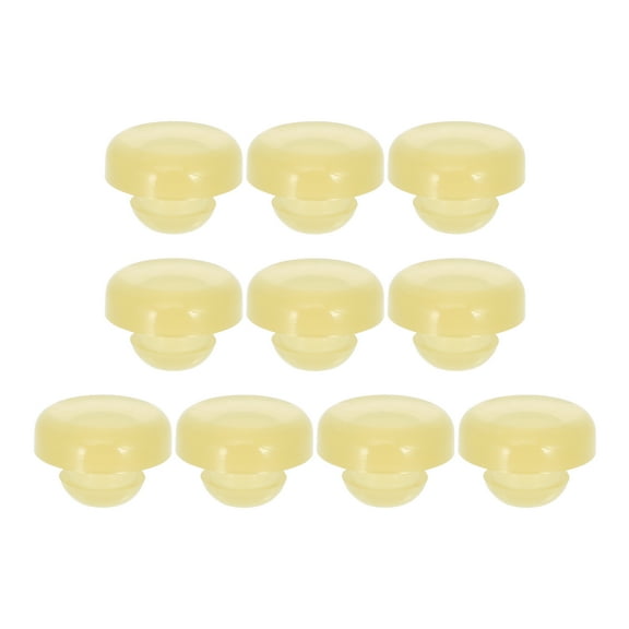 BESTONZON Brake Pedal Stoppers 10pcs Rubber Transparent Car Owners