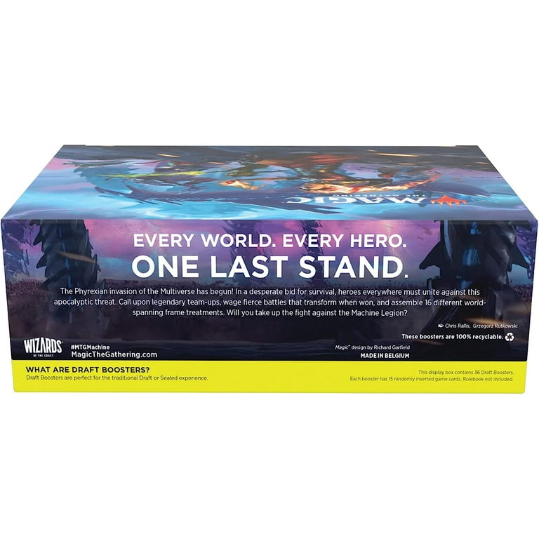 march of machines draft booster box the Machine Full displays come with promo Omanth March of the machines collector