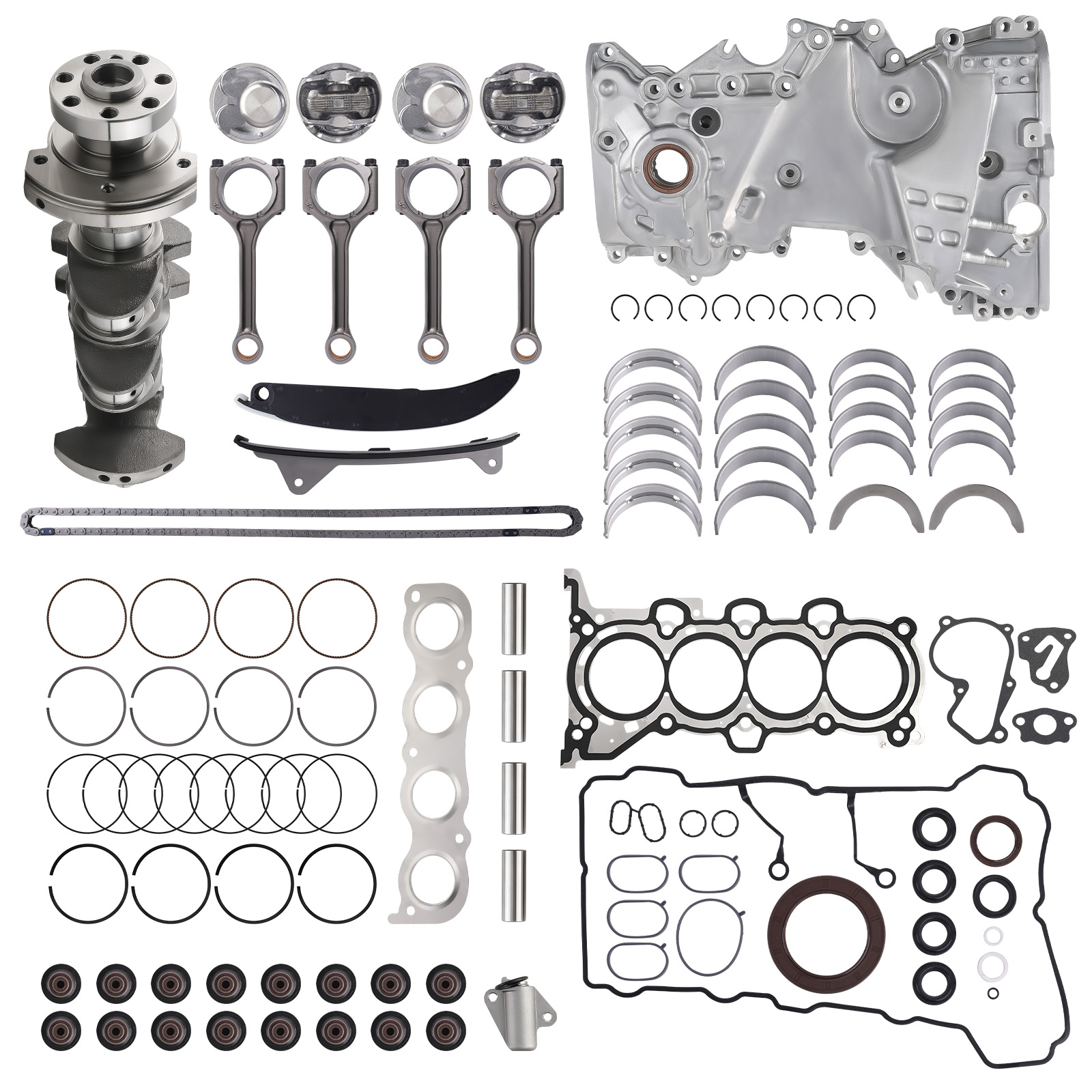 G4KH 2.0T Engine Complete Rebuild Kit - Crankshaft, Rods, Timing Kit For Hyundai KIA