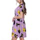 thumbnail image 2 of Easygdp Cute Halloween para Vestido Transpirable de Mujer, Vestido Suelto de Manga Corta con Pliegues y Bolsillos para el Verano, 2 of 6