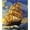 Boat, variant on Latch Hook Kits Rug, 3D Pattern Canvas Crochet Needlework Crafts Floor DIY Latch Kits for Adults/Kids(Smooth Sailing, 62*42CM)