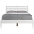 thumbnail image 2 of Mid-Century Slat Bed - Queen Size - White Finish, 2 of 7