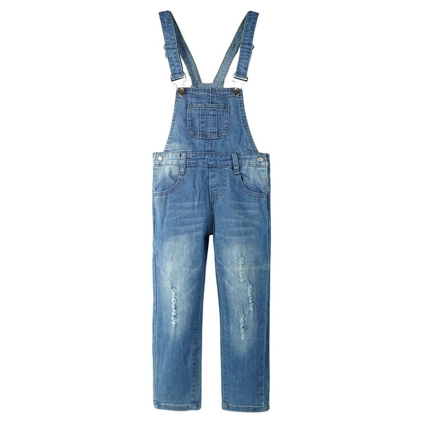 Pantalones Vaqueros Ajustados y Rotos Para Niña y Niño,KIDSCOOL SPACE, Azul Claro, 12-18 Meses