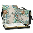 thumbnail image 3 of FOR U DESIGNS Boho Mandala Flower Bible Cover Butterfly Bible Bags for Women Tote Aesthetic PU Leather Bible Book Carrying Bag Tote Bag Reusable Bible Bag with Handle Size L, 3 of 7