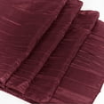 thumbnail image 4 of BalsaCircle 12" x 108" Burgundy Crinkled Accordion Taffeta Table Runner Party Events Linens, 4 of 8