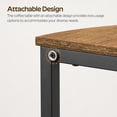 thumbnail image 5 of End Tables Set of 2 - Half Round Design with Shelves - Rustic Industrial Style, 5 of 9