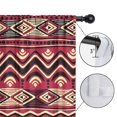 thumbnail image 4 of Blackout Kids Curtains,Red Geometric Striped Pattern Childrens Insulated Curtains Set Of 2,Bedroom Essentials,Toddler Room Decor 42x54in(106x137cm), 4 of 5