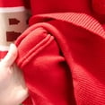 thumbnail image 4 of Godderr Kids Toddlers Girls Red Knitted Sweater Dress Baby Ruffle Edge Pullover Casual Dress Kids Puff Sleeve Pleated Red Party Infant Autumn Winter Dress Princess Dress for 9M-6T, 4 of 8