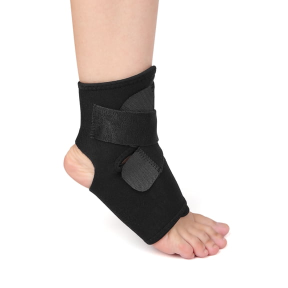 Unique Bargains One Size Open-Heel Compression Ankle Support Sleeve Ankle Protective Brace Wrap 1 Pc