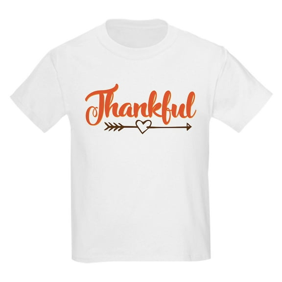 CafePress - Thankful Kids Light T Shirt - Light T-Shirt Kids XS-XL