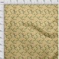 thumbnail image 4 of oneOone Velvet Yellow Fabric Tropical Sewing Craft Projects Fabric Prints By Yard 58 Inch Wide, 4 of 4
