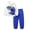 Bsets40-Blue, variant on UAYOTSE Toddler Boys 2 Piece Dinosaur Hooded Outfit Graphic Hoodie Elastic Cuff Pants Kids Playwear Size 12-18 Months