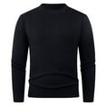 thumbnail image 4 of Chiccall Men's Thermal Sweater Knitted Slim Winter Warm Stretch Basic Crew Neck Pullover Sweaters, 4 of 5
