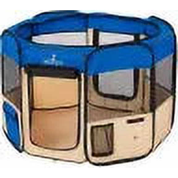 Zampa Portable Foldable Pet playpen Exercise Pen Kennel Carrying Case