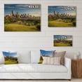 thumbnail image 4 of Designart "Skyline Calgary At Sunrise Morning Glow" Canadian Print on Natural Pine Wood, 4 of 5