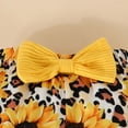 thumbnail image 6 of CAICJ98 Newborn Baby Girls Clothes Infant Fall Winter Outfit Ruffle Long Sleeve Romper Floral Pants Headband Sets 0-12 Months, 6 of 9