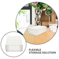 thumbnail image 3 of Luxshiny 3Pcs Garage Storage Organizer White Plastic Stacking Container for Household Supplies, 3 of 8