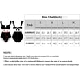 thumbnail image 2 of Womens Ruffle Bikini Swimsuits Sets V Wired Neck Beachwear High Waist Swimwear, 2 of 6