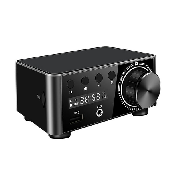 Amplificador 50WX2 Audio Digital Potencia AMP Clase D CS8673E Hifi Mini Con Pantalla Conjunto 5.0 Conectado Aux TF Home Theatre Blue