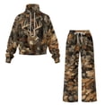 thumbnail image 5 of Uorisanigo Mock Neck Sweatshirt with Wide Leg Sweatpants Matching Set Deer Camo Hunting Lounge Sets for Women Tracksuit 2 Piece Fall Outfits Drawstring Activewear Oversized Jogging Suit, 5 of 8