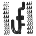 thumbnail image 4 of HEATSHAKING Garage Workshop Use 80Pcs Black Plastic Tool Pegboard Hooks, 4 of 8