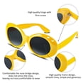 thumbnail image 4 of Gafas de sol FEISEDY Clout, ovaladas, blancas, para mujer y hombre, 4 of 7
