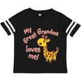 thumbnail image 3 of Inktastic My Great Grandma Loves Me Cute Giraffe Boys or Girls Toddler T-Shirt, 3 of 5