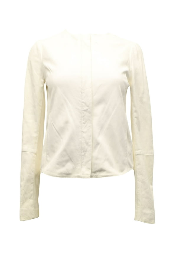 Pre-Owned Zimmermann Longsleeve Blouse in White Linen