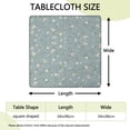 thumbnail image 2 of Pioneer Flower Floral Print Pattern Square Fitted Tablecloth with Elastic Edge,Square Table Cover,Washable Elastic Table Cover for Home Kitchen Party Decor 34"x34", 2 of 6
