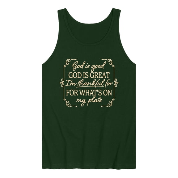 Instant Message - Thankful Plate Graphic Tank Top