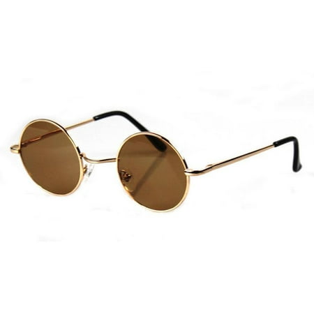 Cp John Lennon Gold Lens Round Hippie Eye Glasses Retro Shades