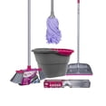 thumbnail image 1 of Kit de limpieza y organización Reynera con escoba trapeador recogedor Cubeta y Colgador, 1 of 7